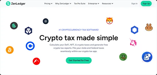 ZenLedger product screenshot